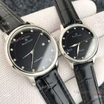 High Quality Copy Blancpain Lovers Watches SS Black Dial